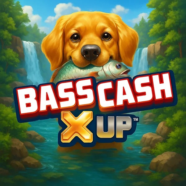 Bass Cash X UP logo by Alchemy Gaming at Play Croco CasinoBass Cash X UP
