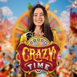 Crazy Time slot logo by Evolution at Play Croco CasinoCrazy Time