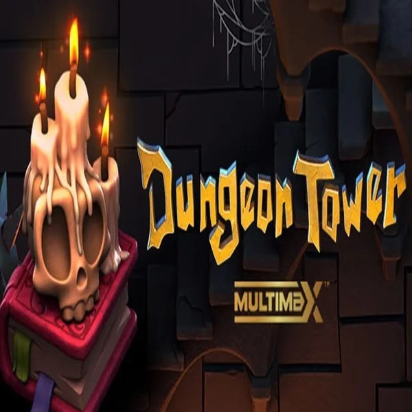 Dungeon Tower slot logo by Peter & Sons at Play Croco CasinoDungeon Tower