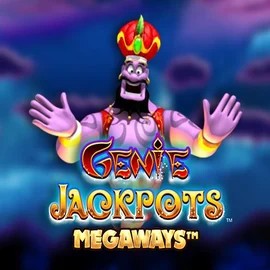 Logo of Genie Jackpots Megaways from Blueprint Gaming at Play Croco Casino