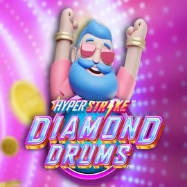 Hyper Strike Diamond Drums logo by Gameburger Studios at Play Croco CasinoHyper Strike Diamond Drums