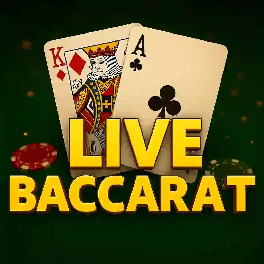 Live Baccarat casino game by Evolution – featured logo at Play Croco Casino