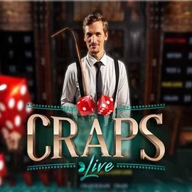 Live Craps slot logo by Evolution at Play Croco Casino