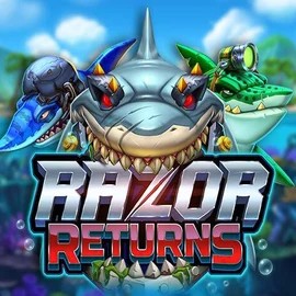 Razor Returns slot logo by Push Gaming at Play Croco CasinoRazor Returns